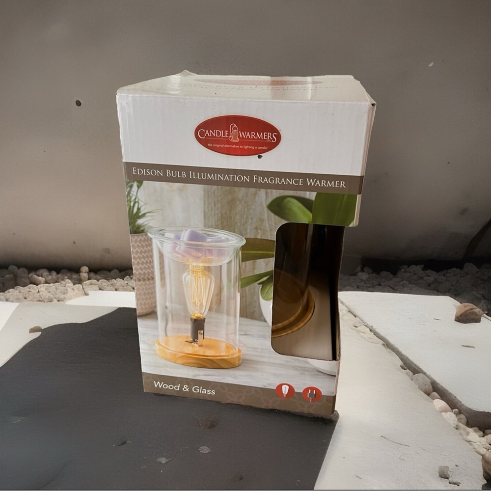 Candle Warmer Light Bulb Wooden